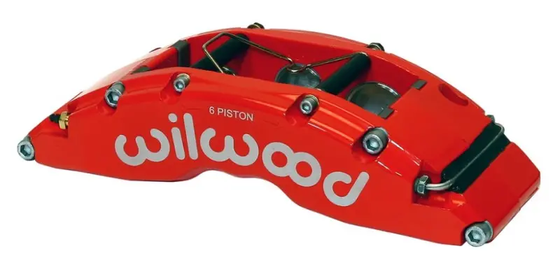 Wilwood Caliper-Tc6r-Red 1.88/1.62/1.62In Pistons 1.38In Disc 1
