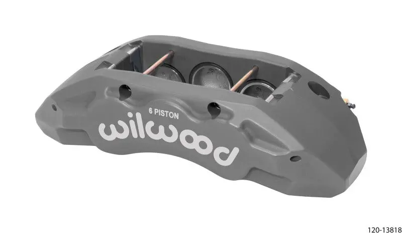 Wilwood Caliper-Tx6r- L/H - Clear 1.75/1.62/1.62In Pistons 1.38In Disc 1
