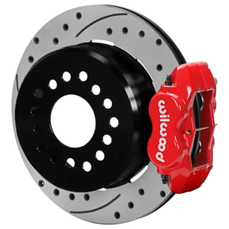 Wilwood Chevy Monte Carlo Forged 4 Piston Dynapro Red Caliper Hp32 Vv D&S Rotor - 12.19X0.81 1