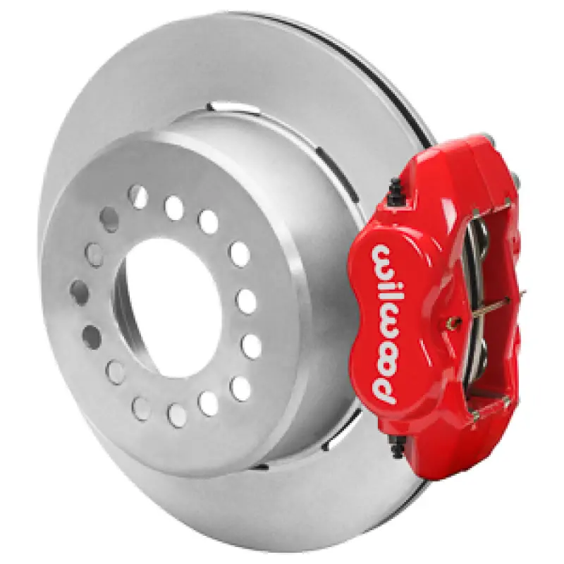 Wilwood Chevy Monte Carlo Forged 4 Piston Dynapro Red Caliper Hp32 Vv Plain Rotor - 12.19X0.81 1