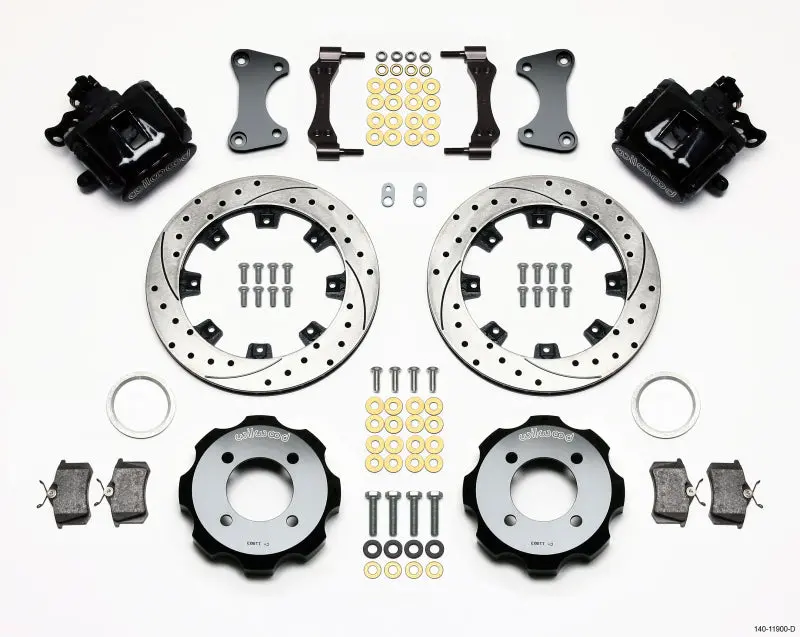 Wilwood Combination Parking Brake Rear Kit 11.75In Drilled 2011 Fiesta Rear 1
