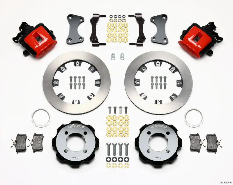 Wilwood Combination Parking Brake Rear Kit 11.75In Red 2011 Fiesta Rear 1