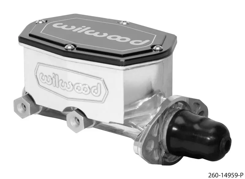 Wilwood Compact Tandem Master Cylinder - 1In Bore - W/Pushrod (Ball Burnished) 1