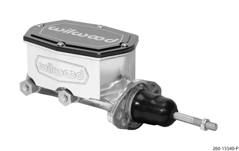 Wilwood Compact Tandem Master Cylinder - 1In Bore - W/Pushrod (Ball Burnished) 1
