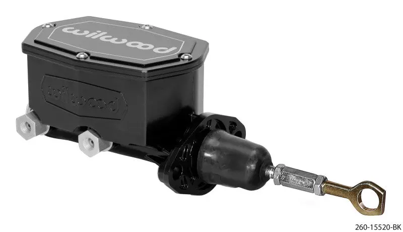 Wilwood Compact Tandem Master Cylinder - 7/8In Bore - W/Pushrod Fits Mustang (Black) 1