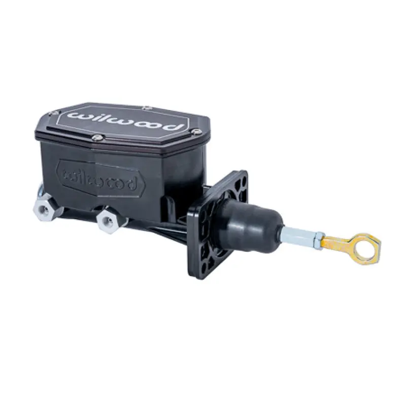 Wilwood Compact Tandem Master Cylinder W/ Mopar 4 Bolt Flange W/ Pushrod 15/16In Bore - Black 1