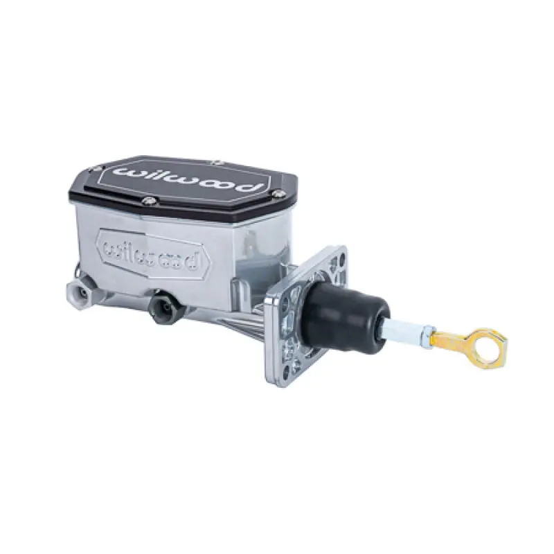 Wilwood Compact Tandem Master Cylinder W/ Mopar 4 Bolt Flange W/ Pushrod 1In Bore - Chrome 1