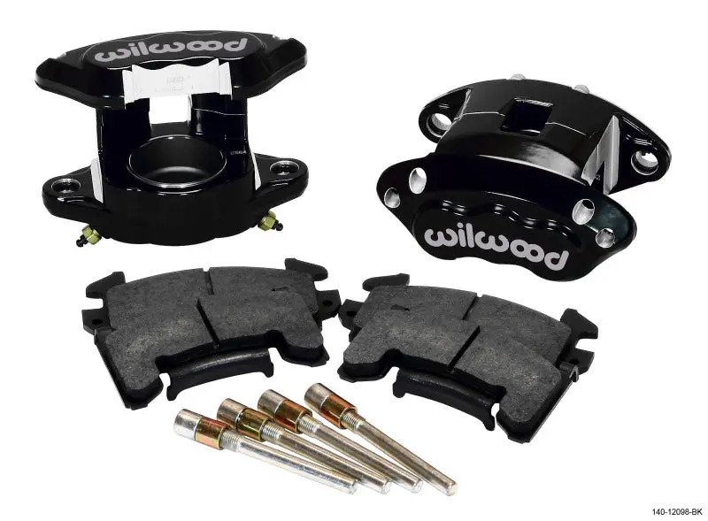 Wilwood D154 Front Caliper Kit - Black 2.50In Piston 0.81In Rotor 1