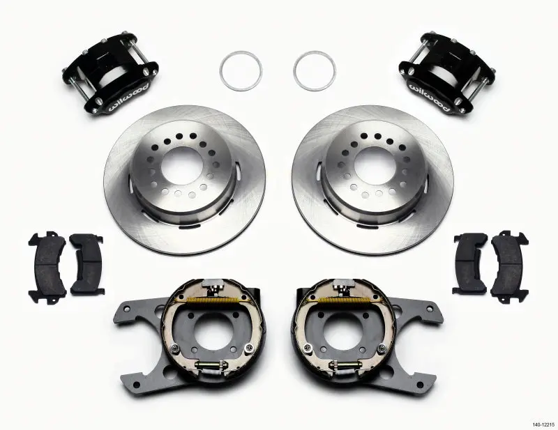 Wilwood D154 P/S Park Brake Kit Chevy 12 Bolt 2.75In Off W/ C-Clips 1