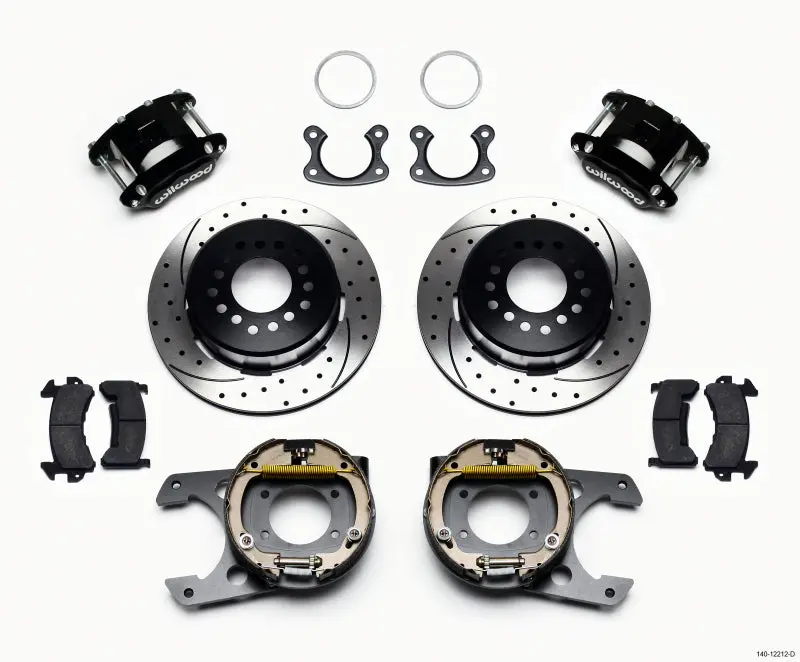 Wilwood D154 P/S Park Brake Kit Drilled Small Ford 2.50In Offset 1