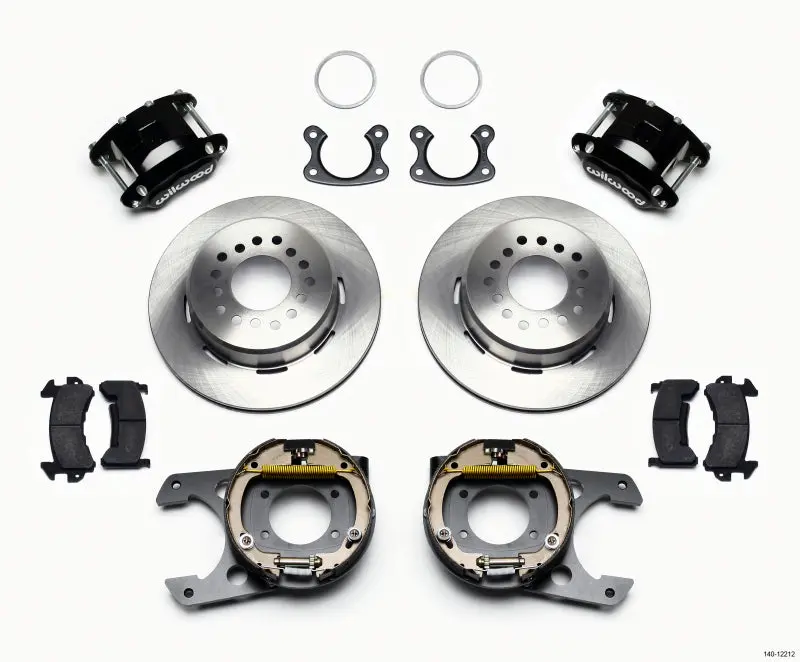 Wilwood D154 P/S Park Brake Kit Small Ford 2.50In Offset 1