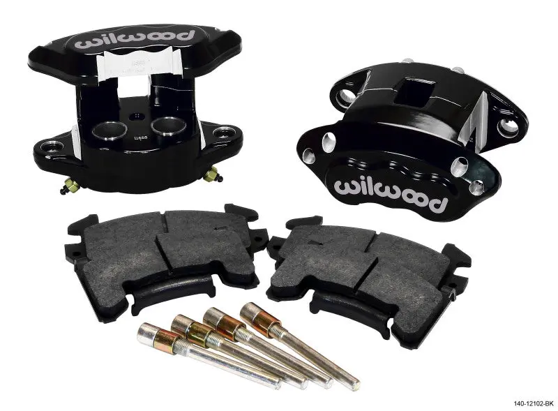 Wilwood D154 Rear Caliper Kit - Black 1.12 / 1.12In Piston 0.81In Rotor 1
