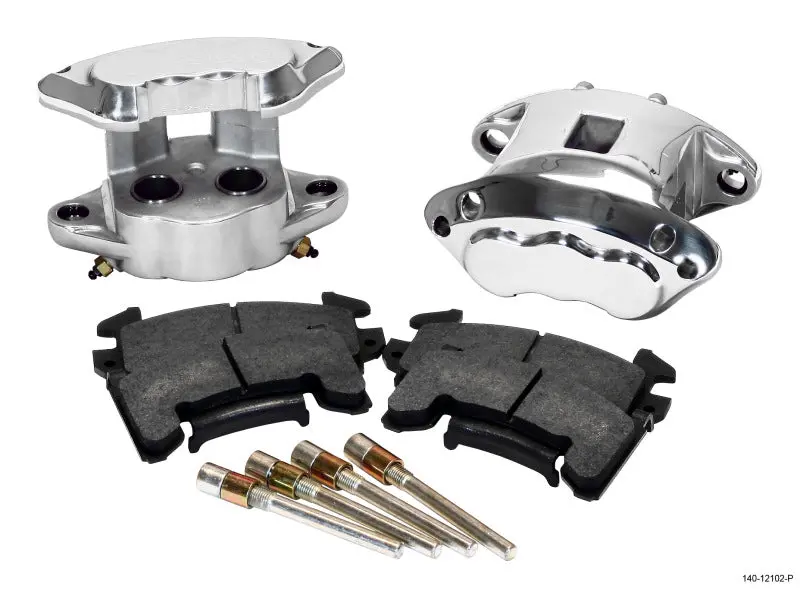 Wilwood D154 Rear Caliper Kit -Polished 1.12 / 1.12In Piston 0.81In Rotor 1