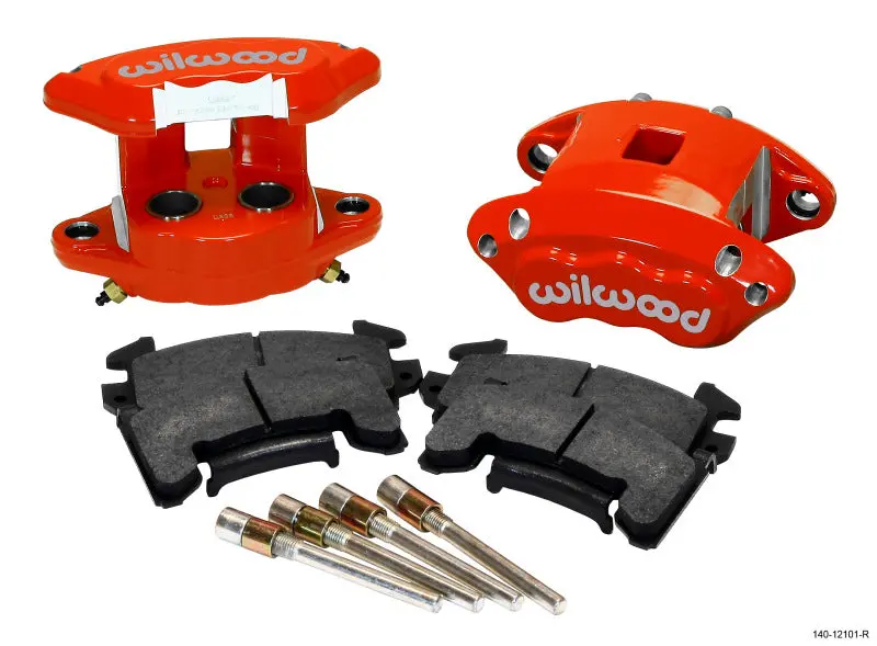 Wilwood D154 Rear Caliper Kit - Red 1.12 / 1.12In Piston 1.04In Rotor 1