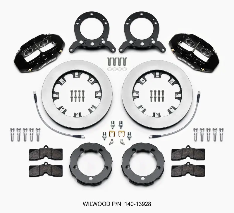Wilwood D8 Front Hat Kit 12.19In Rotor 76-77 Ford Bronco Dana 44 W/Lines 1