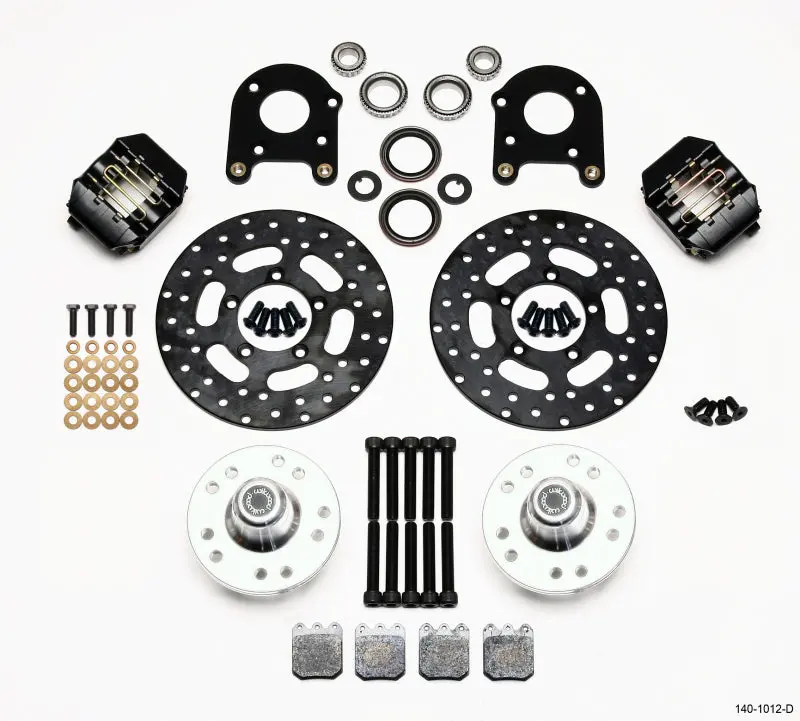Wilwood Dynalite Single Front Drag Kit Drilled Rotor 71-80 Pinto/Mustang Ii Disc & Drum 1