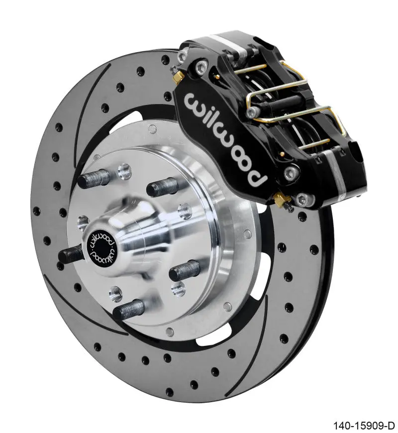 Wilwood Dynapro 4R Front Kit 11.75In Spr Drilled And Slotted Rotors - Black 1