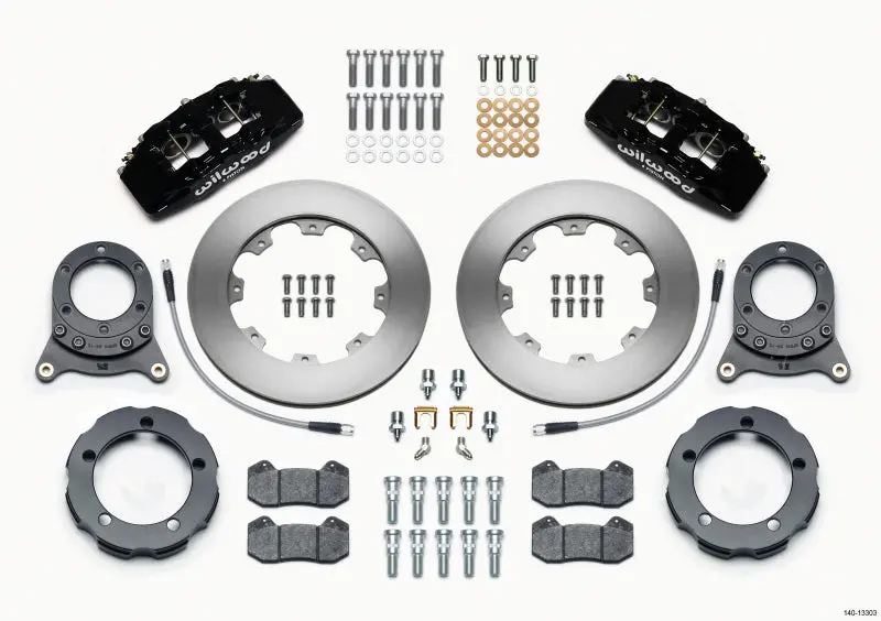 Wilwood Dynapro 6 Front Hat Kit 11.75In Rotor 66-75 Ford Bronco Dana 30/44 W/Lines 1