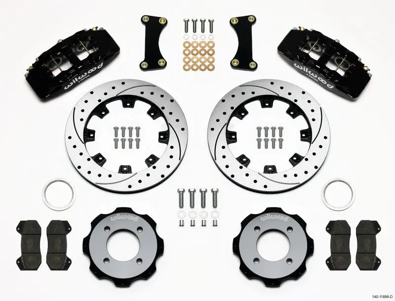 Wilwood Dynapro 6 Front Hat Kit 12.19In Drilled 2011 Fiesta 1
