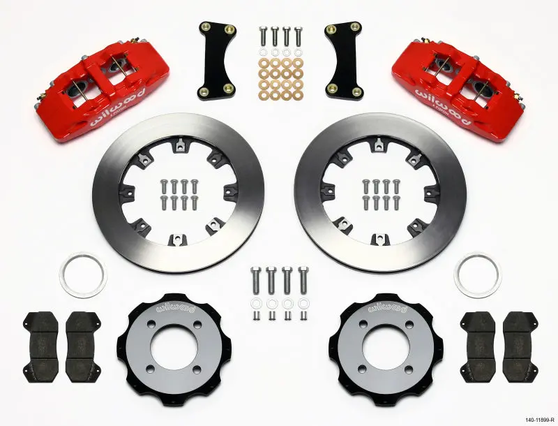 Wilwood Dynapro 6 Front Hat Kit 12.19In Red 2011 Fiesta 1