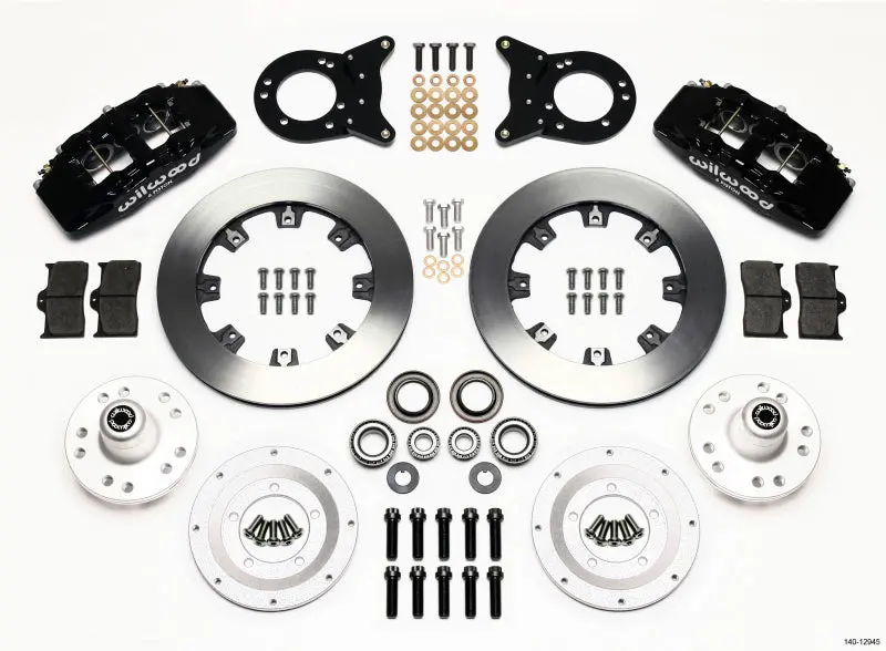 Wilwood Dynapro 6 Front Hub Kit 12.19In 1970-1973 Mustang Disc & Drum Spindle 1