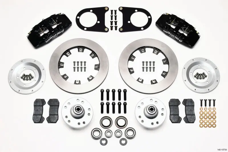 Wilwood Dynapro 6 Front Hub Kit 12.19In 37-48 Ford Psgr. Car Spindle 1