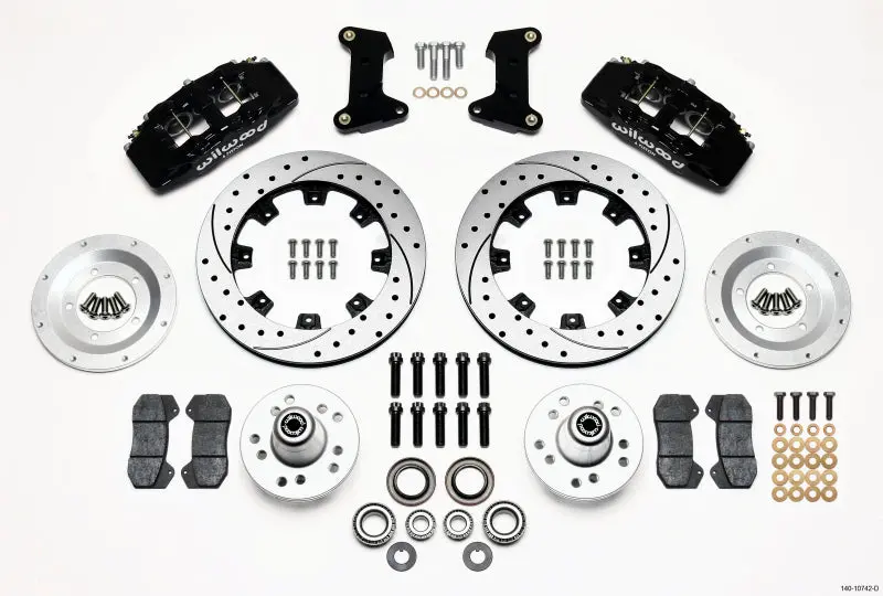 Wilwood Dynapro 6 Front Hub Kit 12.19In Drilled 74-80 Pinto/Mustang Ii Disc Spindle Only 1