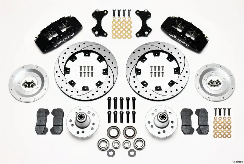 Wilwood Dynapro 6 Front Hub Kit 12.19In Drilled Wwe Prospindle 1