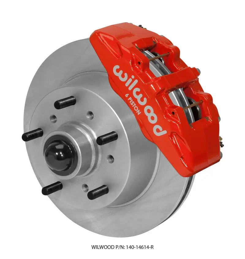 Wilwood Dynapro 6 Front Kit 11.75 Rotor Red 68-72 Ford F100 1