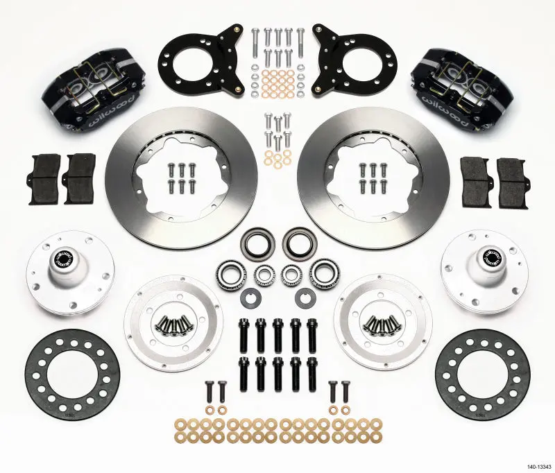 Wilwood Dynapro Dust-Boot Front Kit 11.00In 1965-1969 Mustang Disc & Drum Spindle 1