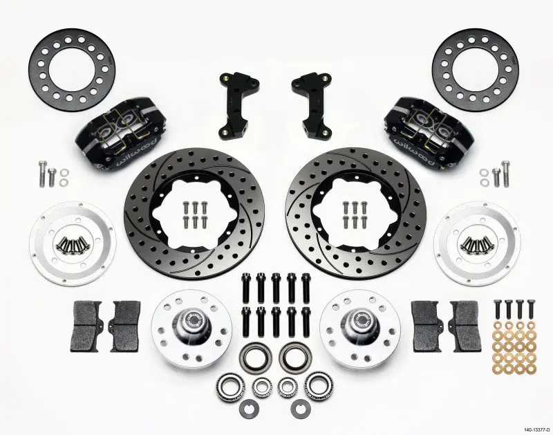 Wilwood Dynapro Dust-Boot Front Kit 11.00In Drilled 74-80 Pinto/Mustang Ii Disc Spindle Only 1