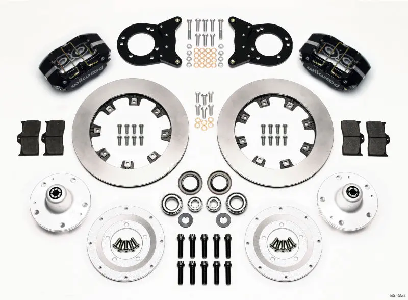 Wilwood Dynapro Dust-Boot Front Kit 12.19In 1965-1969 Mustang Disc & Drum Spindle 1