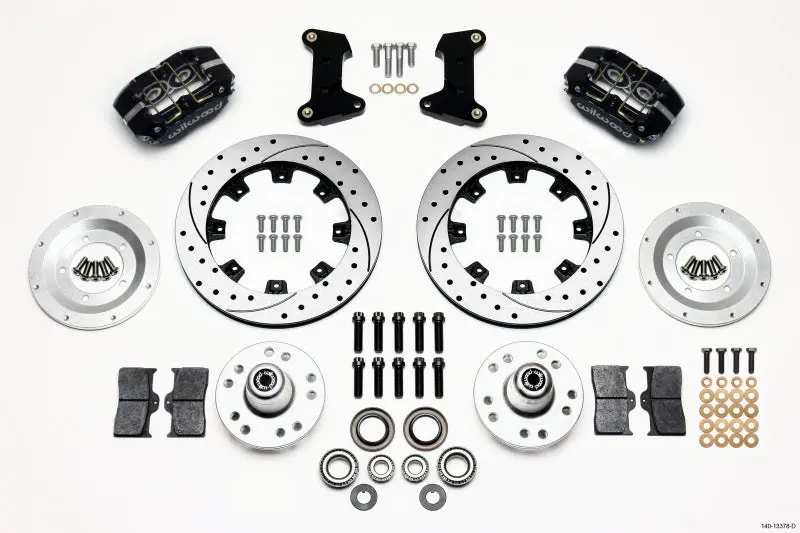 Wilwood Dynapro Dust-Boot Front Kit 12.19In Drilled 74-80 Pinto/Mustang Ii Disc Spindle Only 1