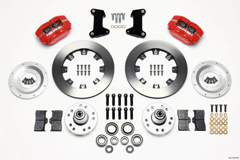 Wilwood Dynapro Dust-Boot Front Kit 12.19In Red 74-80 Pinto/Mustang Ii Disc Spindle Only 1