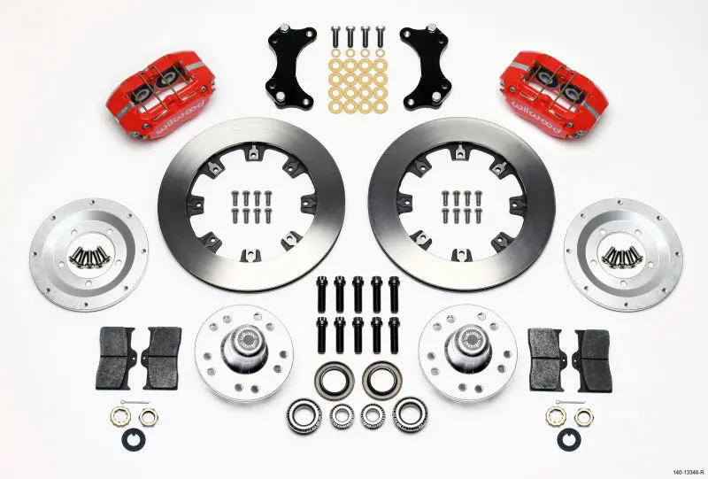 Wilwood Dynapro Dust-Boot Front Kit 12.19In Red Wwe Prospindle 1