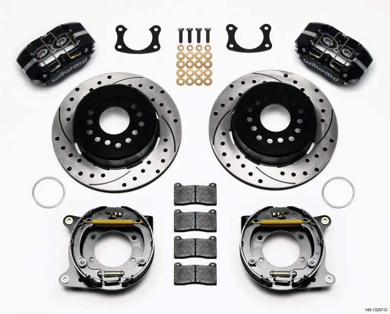 Wilwood Dynapro Dust-Boot P/S Park Brake Kit Drilled New Big Ford 2.50In Offset 1