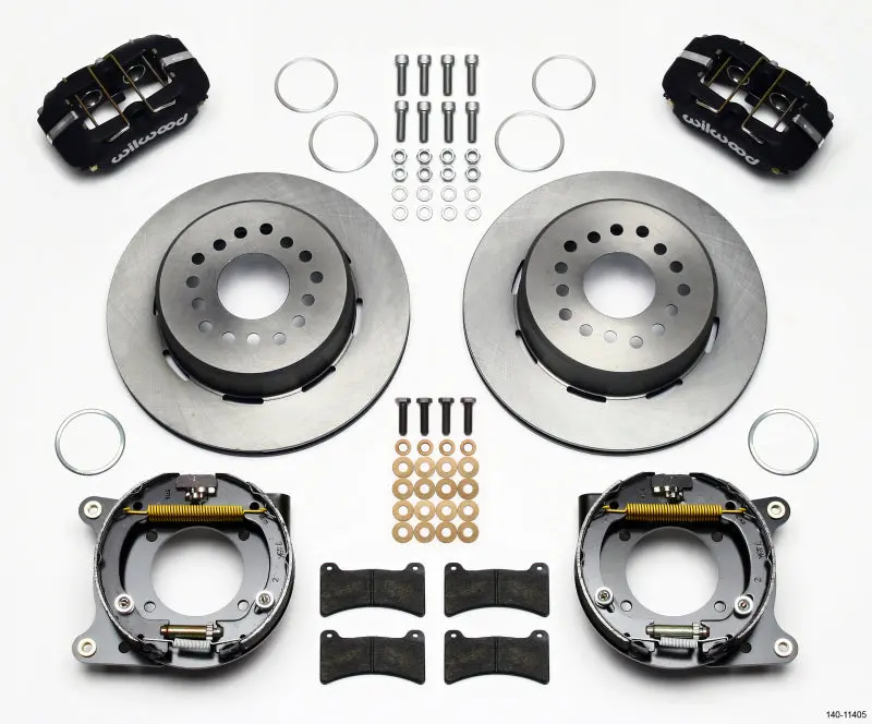 Wilwood Dynapro Low-Profile 11.00In P-Brake Kit 55-57 Chevy 2.34In Offset 1