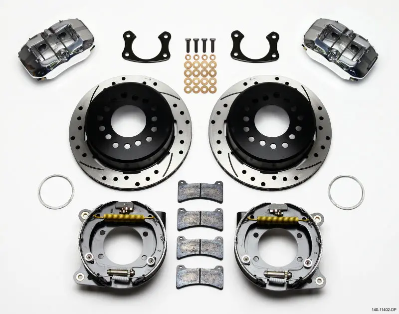 Wilwood Dynapro Low-Profile 11.00In P-Brake Kit Drill-Pol New Big Ford 2.36In Offset 1