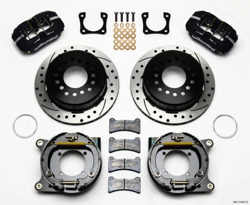 Wilwood Dynapro Low-Profile 11.00In P-Brake Kit Drilled Chevy 12 Bolt Spcl 2.81In Offset 1