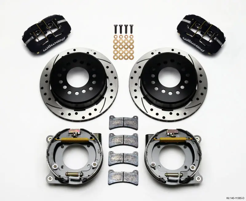 Wilwood Dynapro Low-Profile 11.00In P-Brake Kit Drilled Chevy C-10 2.42 Offset 5-Lug 1