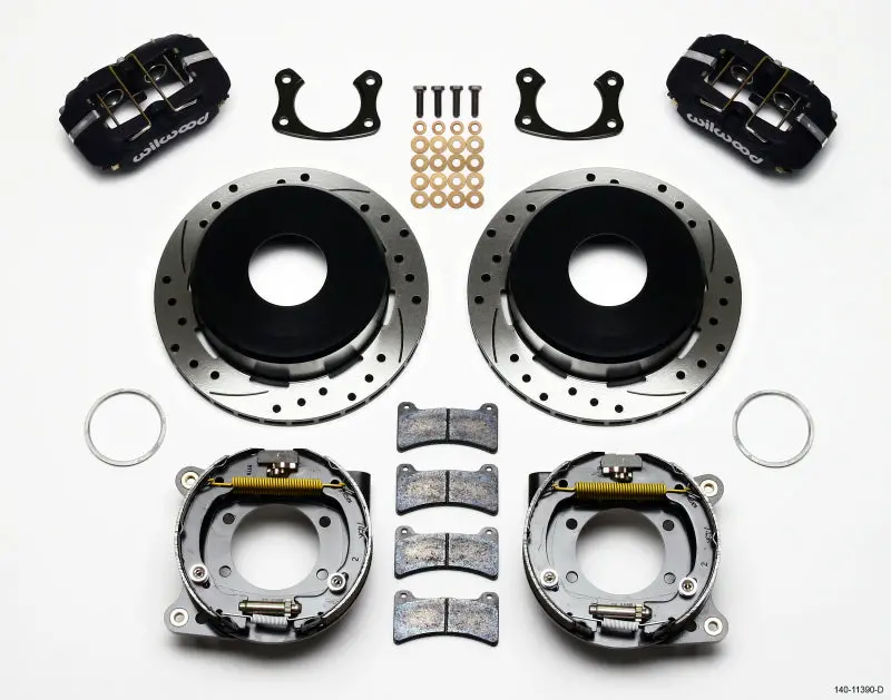 Wilwood Dynapro Low-Profile 11.00In P-Brake Kit Drilled New Big Ford 2.50In Offset 1