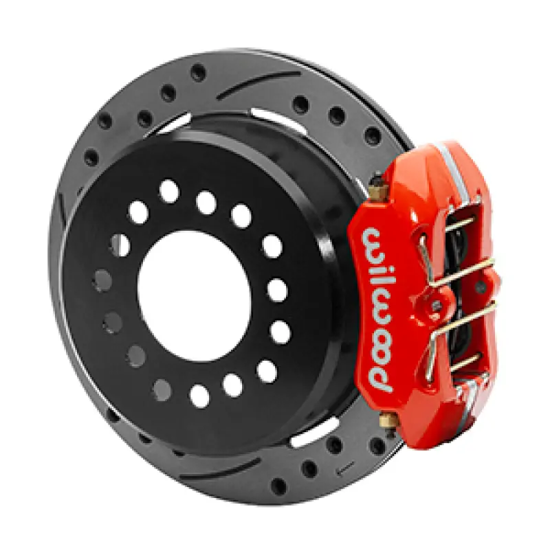 Wilwood Dynapro Low-Profile 11.00In P-Brake Kit Dust Seal 2.36In Offset - Drilled Red 1