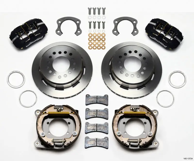 Wilwood Dynapro Low-Profile 11.00In P-Brake Kit Ford 8.8 Special W/2.50In Offset-5 Lug 1
