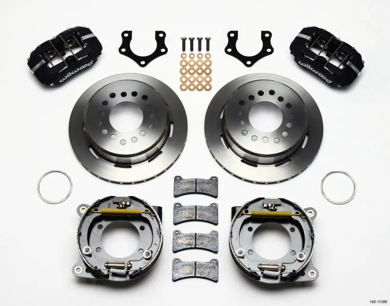 Wilwood Dynapro Low-Profile 11.00In P-Brake Kit Mopar/Dana 2.50In Off W/Snap Ring Bearing 1
