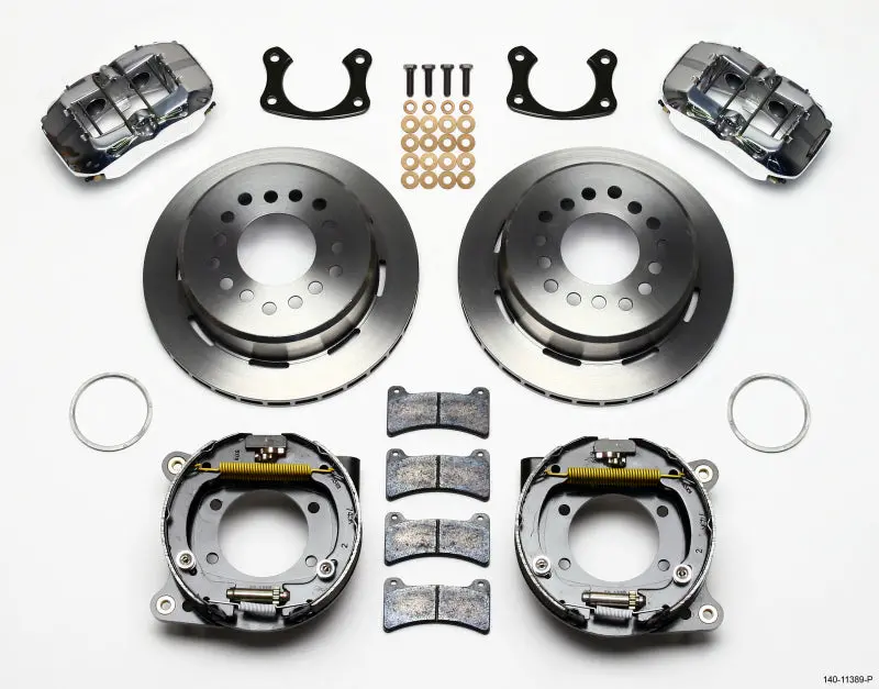 Wilwood Dynapro Low-Profile 11.00In P-Brake Kit-Polish New Big Ford 2.50In Offset 1