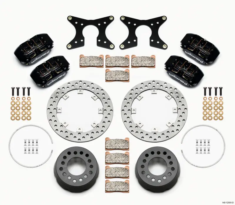 Wilwood Dynapro Lug Mount Dual Rear Dynamic Kit Sa Drilled M-W/Lamb Ends 1/2In Studs 1