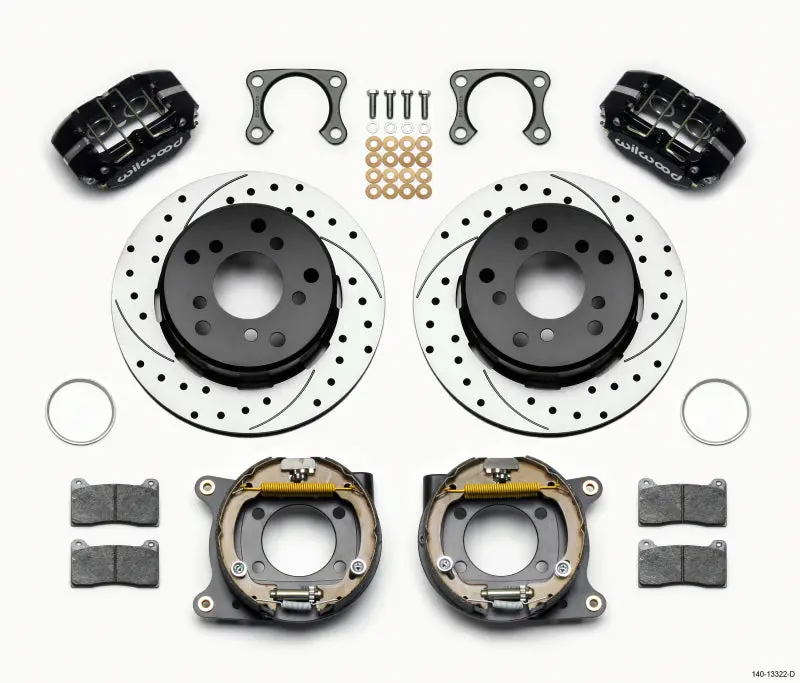 Wilwood Dynapro Lug Mount P/S Park Brake Kit Drilled Big Ford 2.36In Off Bronco 5 X 5.50 1