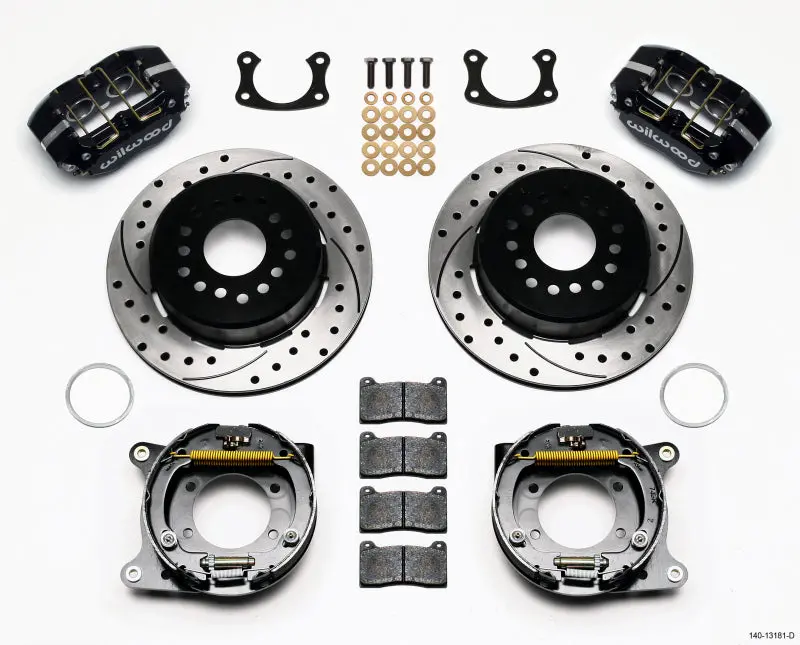 Wilwood Dynapro Lug Mount P/S Park Brake Kit Drilled New Big Ford 2.50In Offset 1