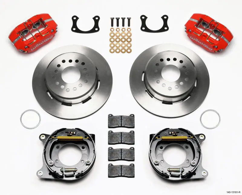 Wilwood Dynapro Lug Mount P/S Park Brake Kit Red New Big Ford 2.50In Offset 1