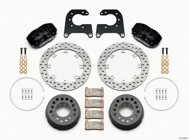 Wilwood Dynapro Lug Mount Single Rear Dynamic Kit Sa Drilled 58-64 Olds/Pont 1/2In Studs 1